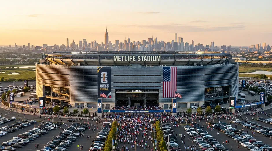 MetLife Stadium v New Jersey pro finále MS 2026